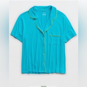 Aerie Women’s Real Soft Short Sleeve
Pajama Shirt Barbados Color Size XXL